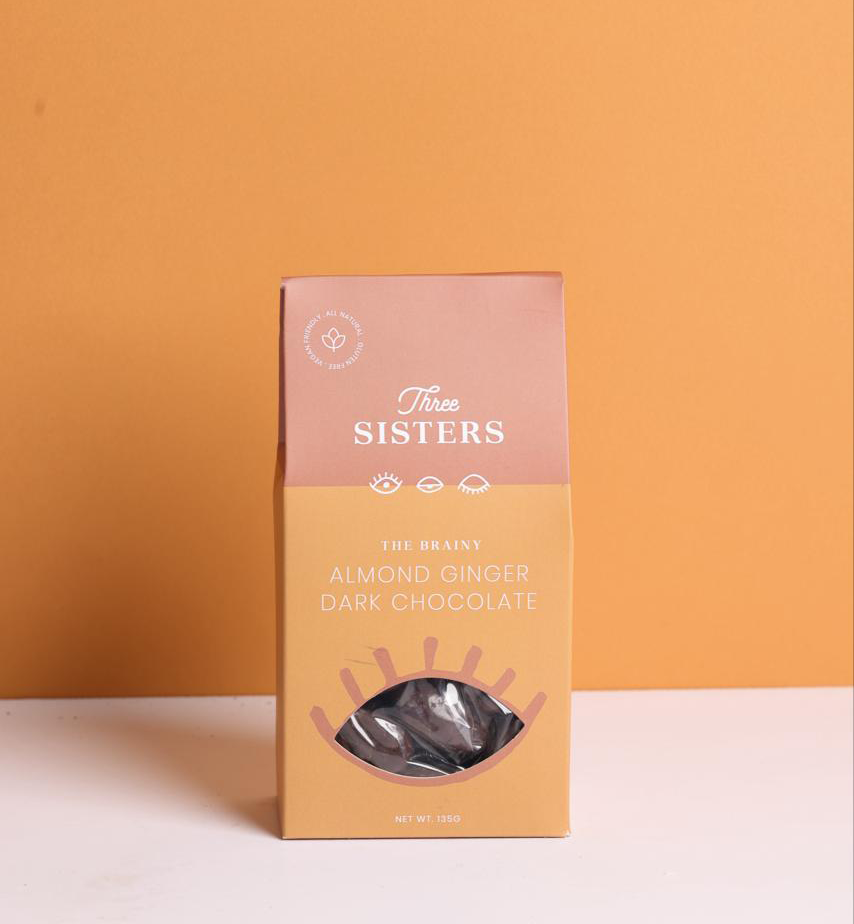 The Smart Head - Almond Ginger Dark Chocolate - Dragées - 135g
